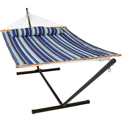 Catalina Beach Quilted Hammock w/ 12 Ft. Stand