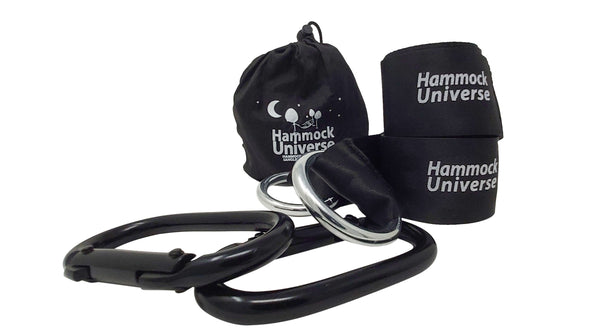 Eco-Friendly Hammock Tree Straps w/ Steel Carabiners
