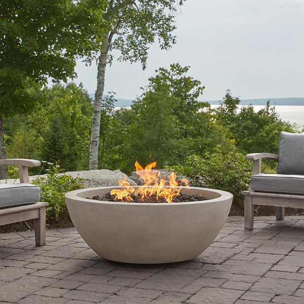 Fog Concrete 42" Round Fire Pit, 60,000 BTU