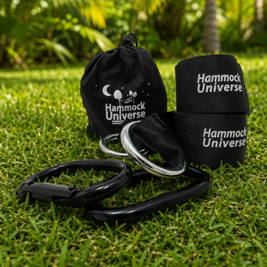 Eco-Friendly Hammock Tree Straps w/ Steel Carabiners