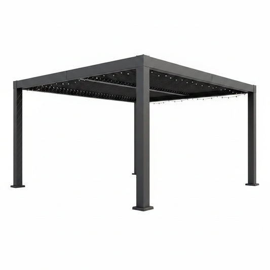 Aluminum Louvered Pergola with Adjustable Roof