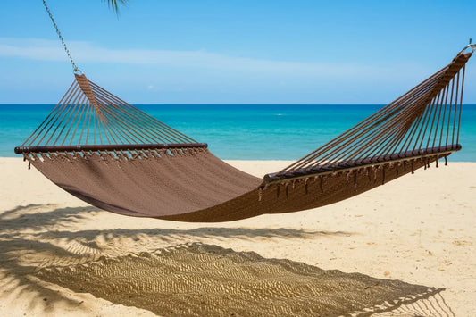 Soft-Woven Deluxe Polyester Rope Hammock