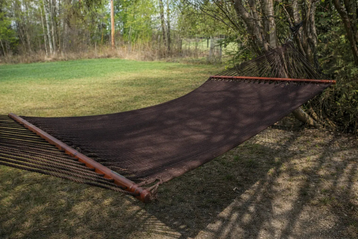 Soft-Woven Deluxe Polyester Rope Hammock
