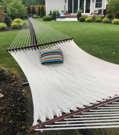 Soft-Woven Deluxe Polyester Rope Hammock